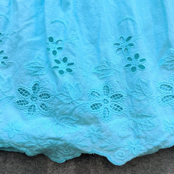 Charlotte Russe Embroidered Blue Racerback Dress - Picture 7 of 10